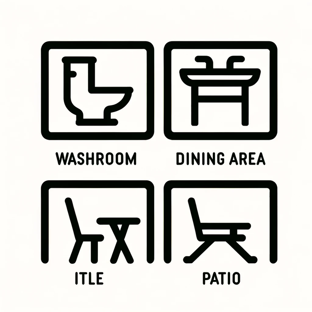 Washroom \\ Dining Area \\ Patio Checklist