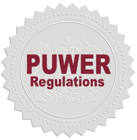 PUWER Assessment (The Provision And Use of Work Equipment Regulations 1998)