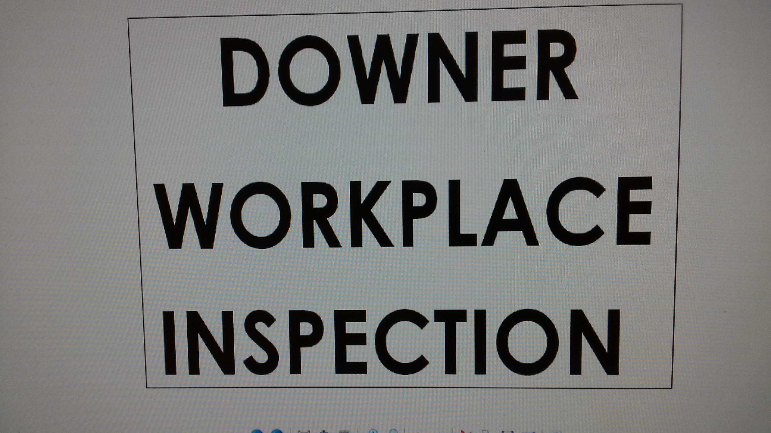  Workplace Inspection