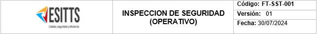 INSPECCION DE SEGURIDAD (OPERATIVO)