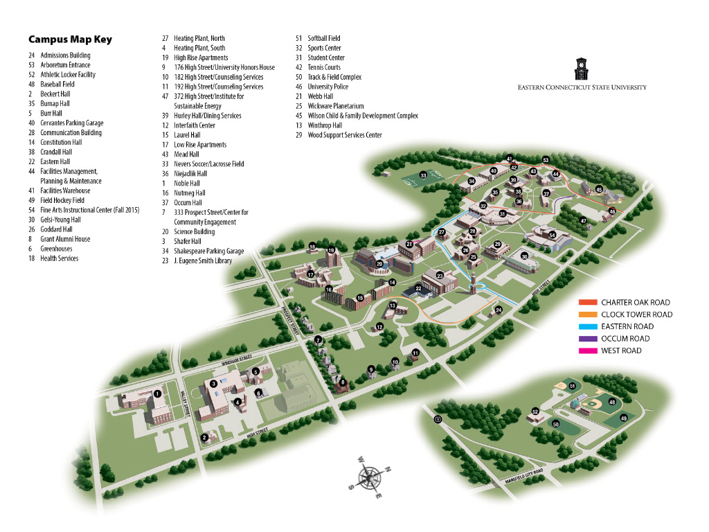 ECSU Campus Map