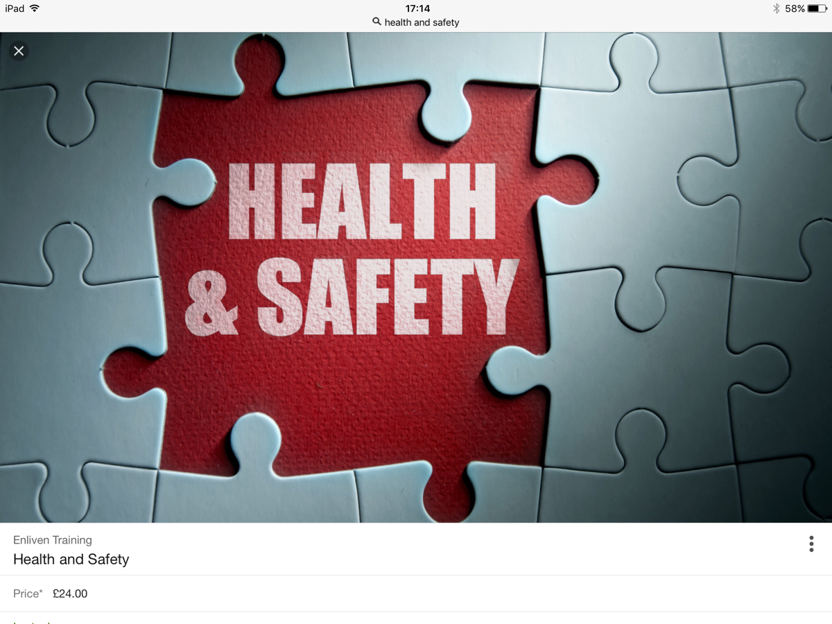Third Space Health and safety evaluation checklist
