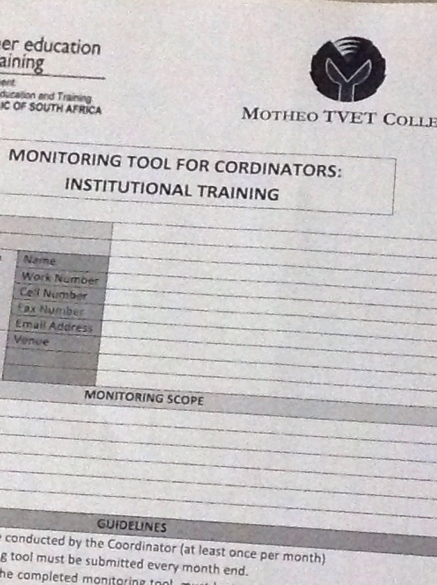 Delivery of Skills Programmes: Plumbing