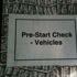 Pre Start Vehicle check books (PSV)