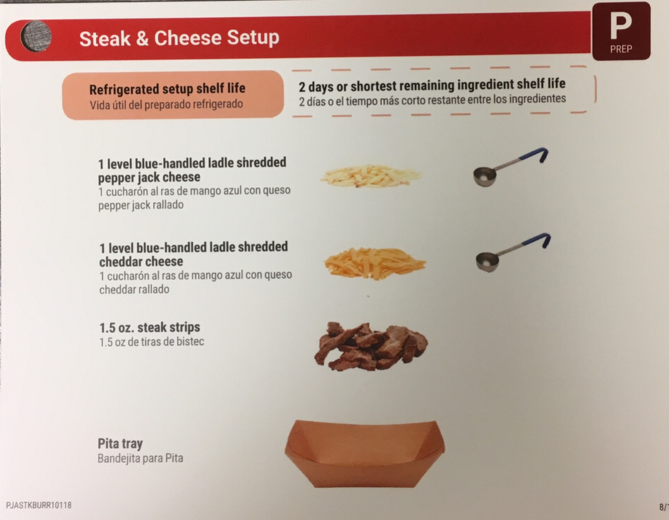 Steak Burrito Set Up