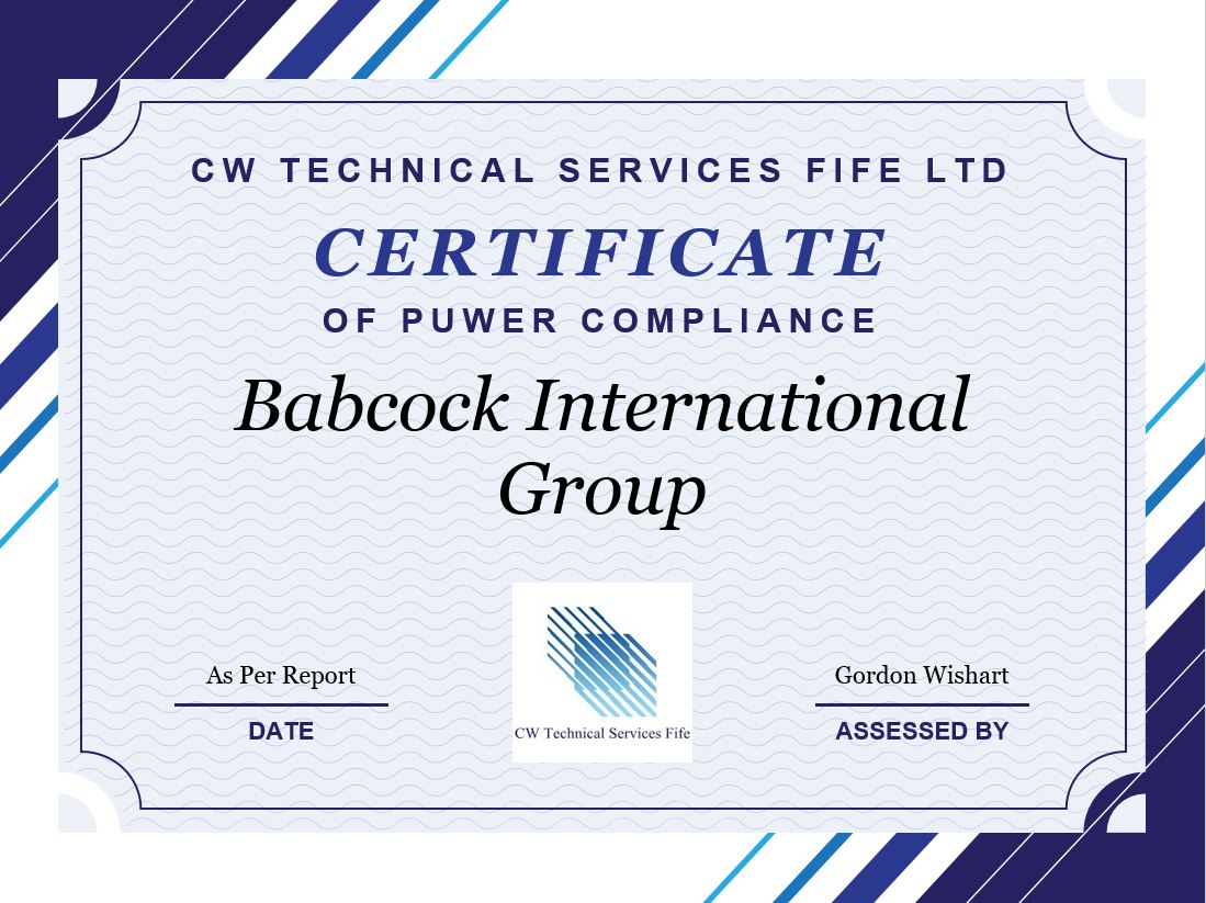 Babcock PUWER Certificate New.JPG