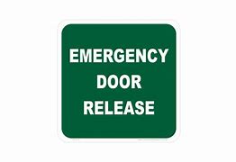 Emergency door release Check 