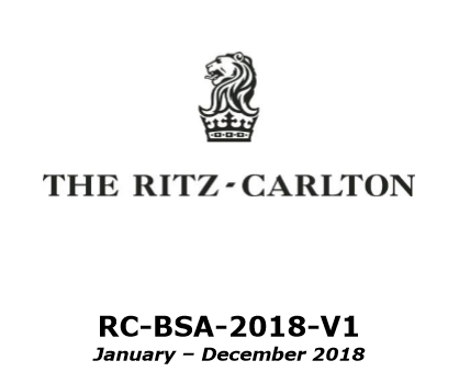 The Ritz-Carlton BSA 2018