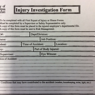 Injury Investigation Form 