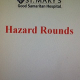 GSH Hazard Rounds (Clinical areas)