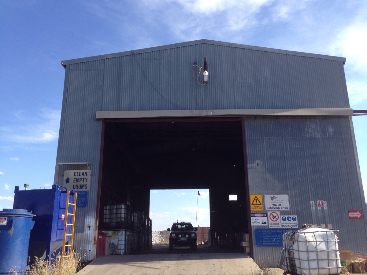 Dawson Central Waste Transfer Shed Inspection 